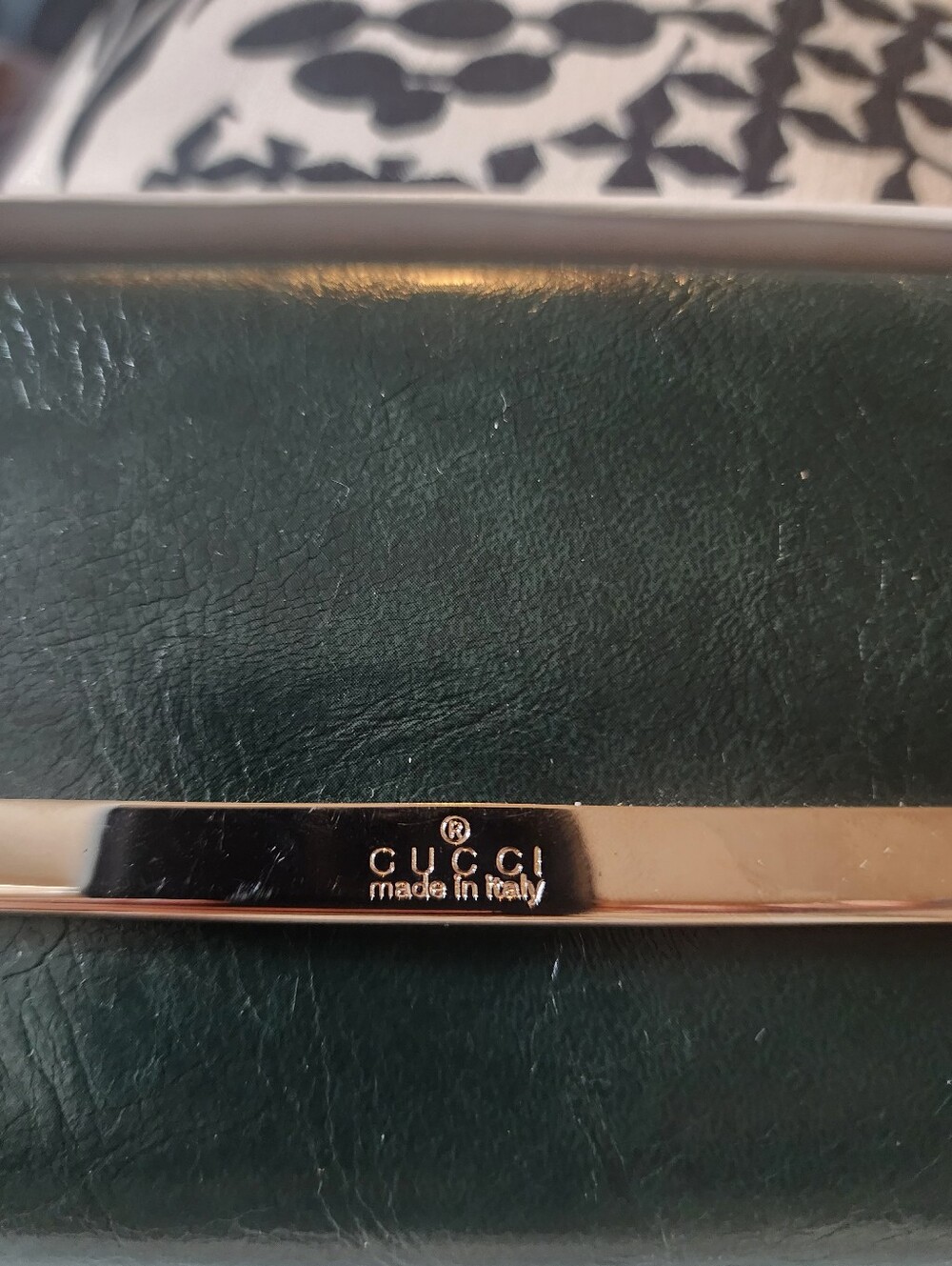 Vintage GUCCI MADE IN ITALY Card Holder Wallet, Emerald Green ORIGINAL BOX